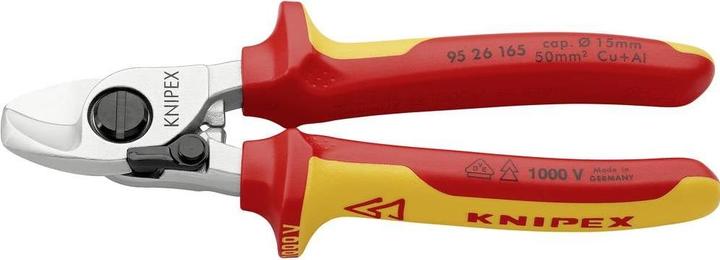 Productafbeelding Knipex Kabelschaar met openingsveer 95 26 165 (165 mm)