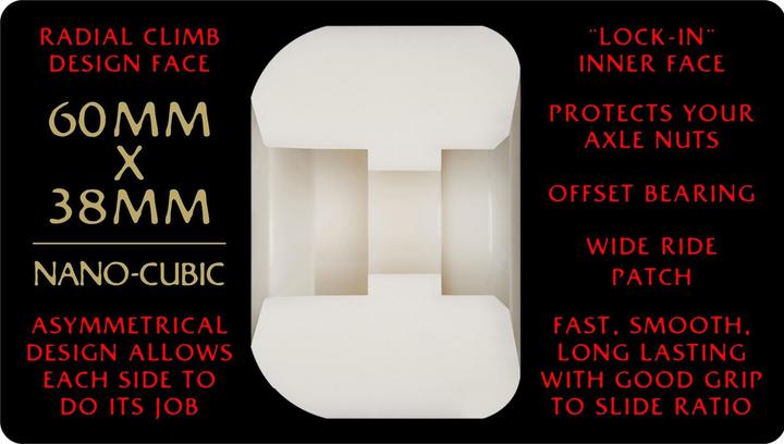 Produktbild 93A DF Nano Cubic Red Asymmetrical Shape (60 mm)