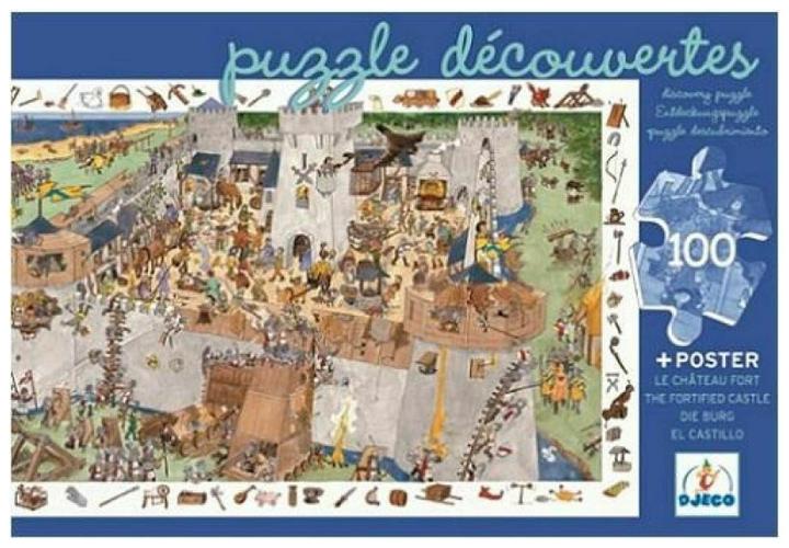 Immagine prodotto Djeco Il castello 100 parti (100 pezzi)