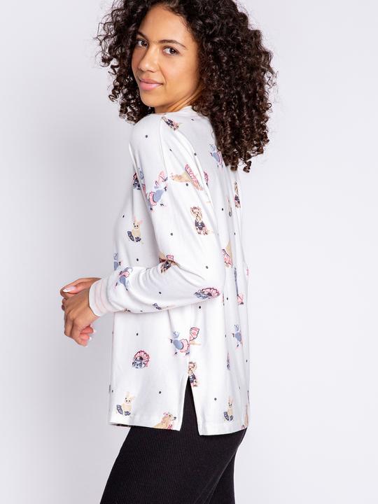 Produktbild Pj Salvage Pullover weiss/klein gemustert (XS)