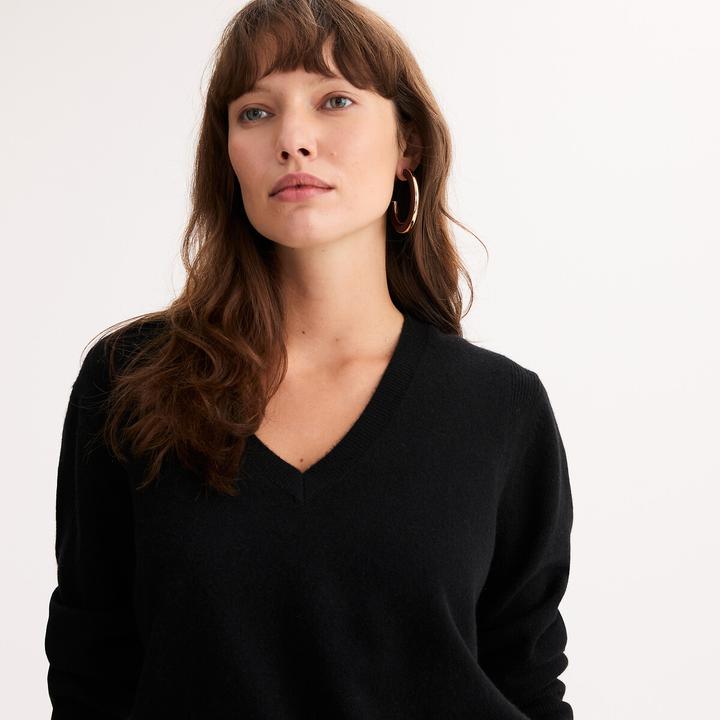 Immagine prodotto Anne Weyburn Kaschmirpullover mit V-Ausschnitt aus Feinstrick (S)