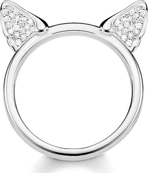 Immagine prodotto Thomas Sabo Anello orecchie di gatto argento (52, 925 Argento)