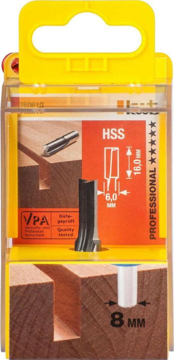 Actual product image kwb Hss Groove Cutter 6Mm