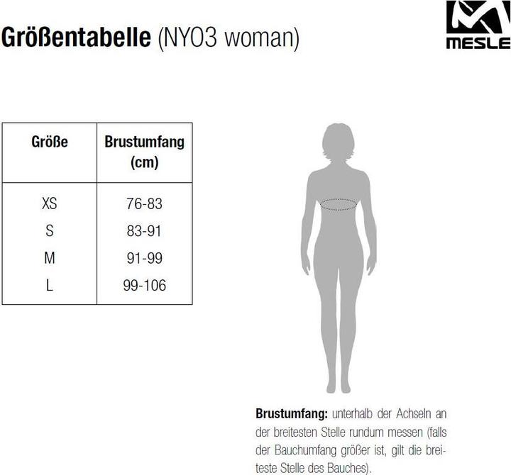 Produktbild Mesle NeoLite NYO 3D Damen (XS, 30 - 50 kg)