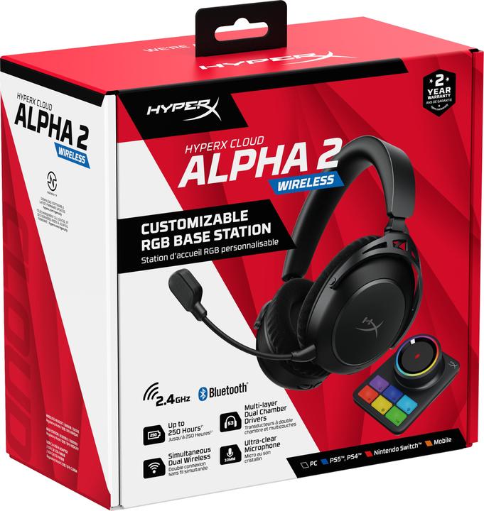 Actual product image HyperX Cloud Alpha 2 - Wireless Gaming Headset (Wireless)