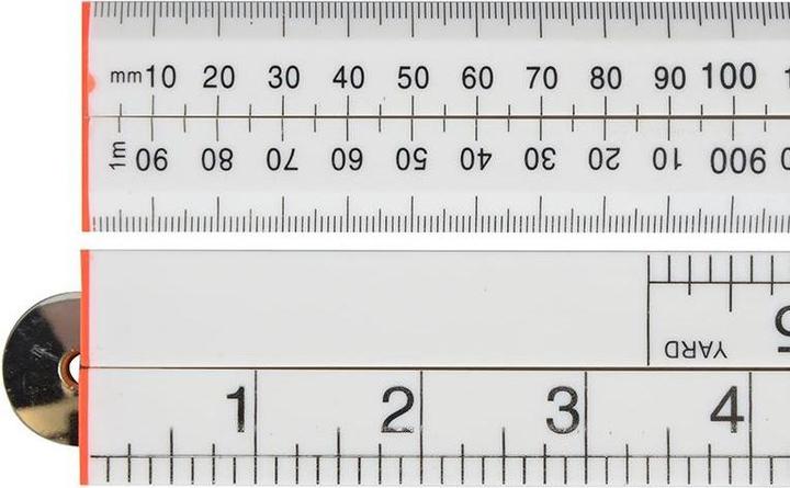 Actual product image Faithfull Folding Rule - Abs Plastic (0.91 m)