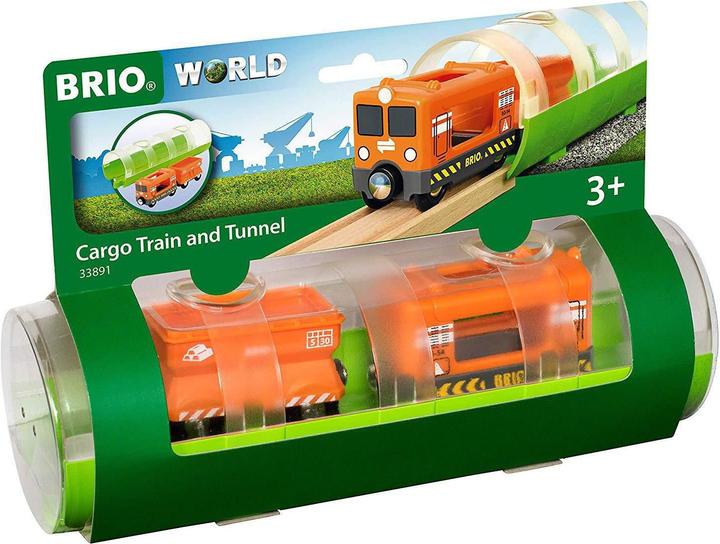 Actual product image Brio Freight train and tunnel