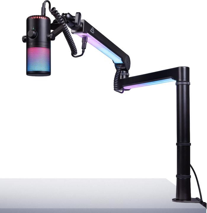 Immagine prodotto Blackstorm Mercury RGB Desk Microphone Stand with USB Cable