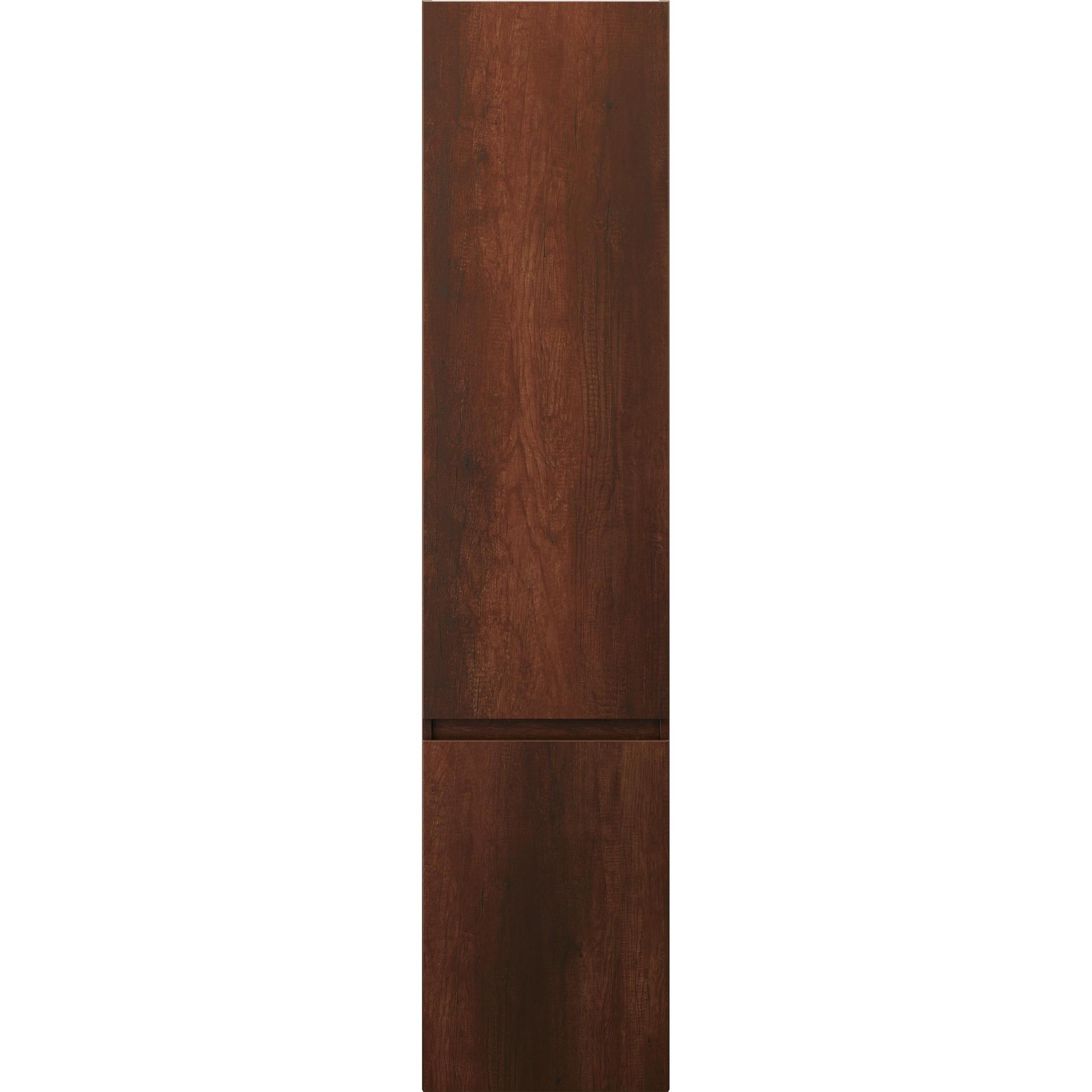 burgbad, Badezimmerschrank, Lin20 Hochschrank Wandhängend mit 2 Türen inklusive Winkelablagen, Tiefe 245mm, Türanschl