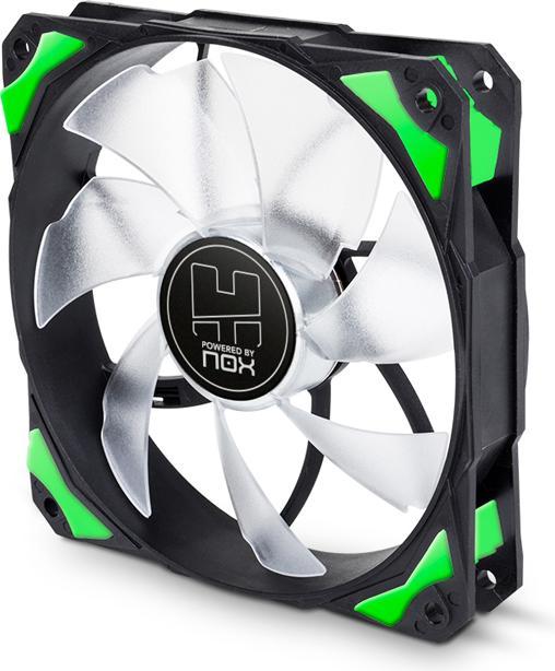 Produktbild Nox H-Fan LED Computergehäuse Ventilator 12 cm Schwarz (120 mm, 1 x)