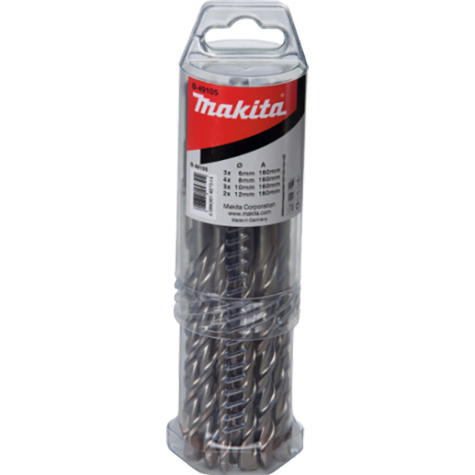 Makita, Bohrereinsatz, SDS-VPLUS-Bohrer-Set Nr4 12tlg (bis 20 Millimeter)
