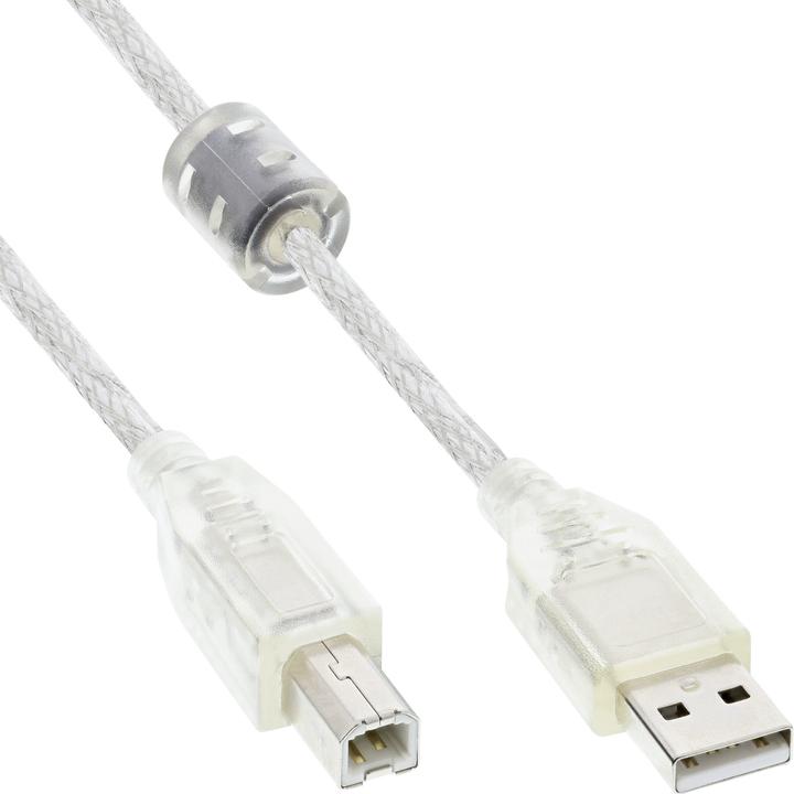 Image du produit InLine Câble USB A - USB B 5 m noir (34555) (5 m, USB 2.0)
