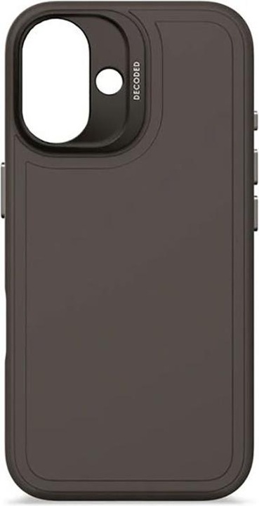 Image du produit Decoded Étui dorsal en silicone anti-microbien avec MagSafe pour iPhone 16 - Noir (Apple iPhone 16)
