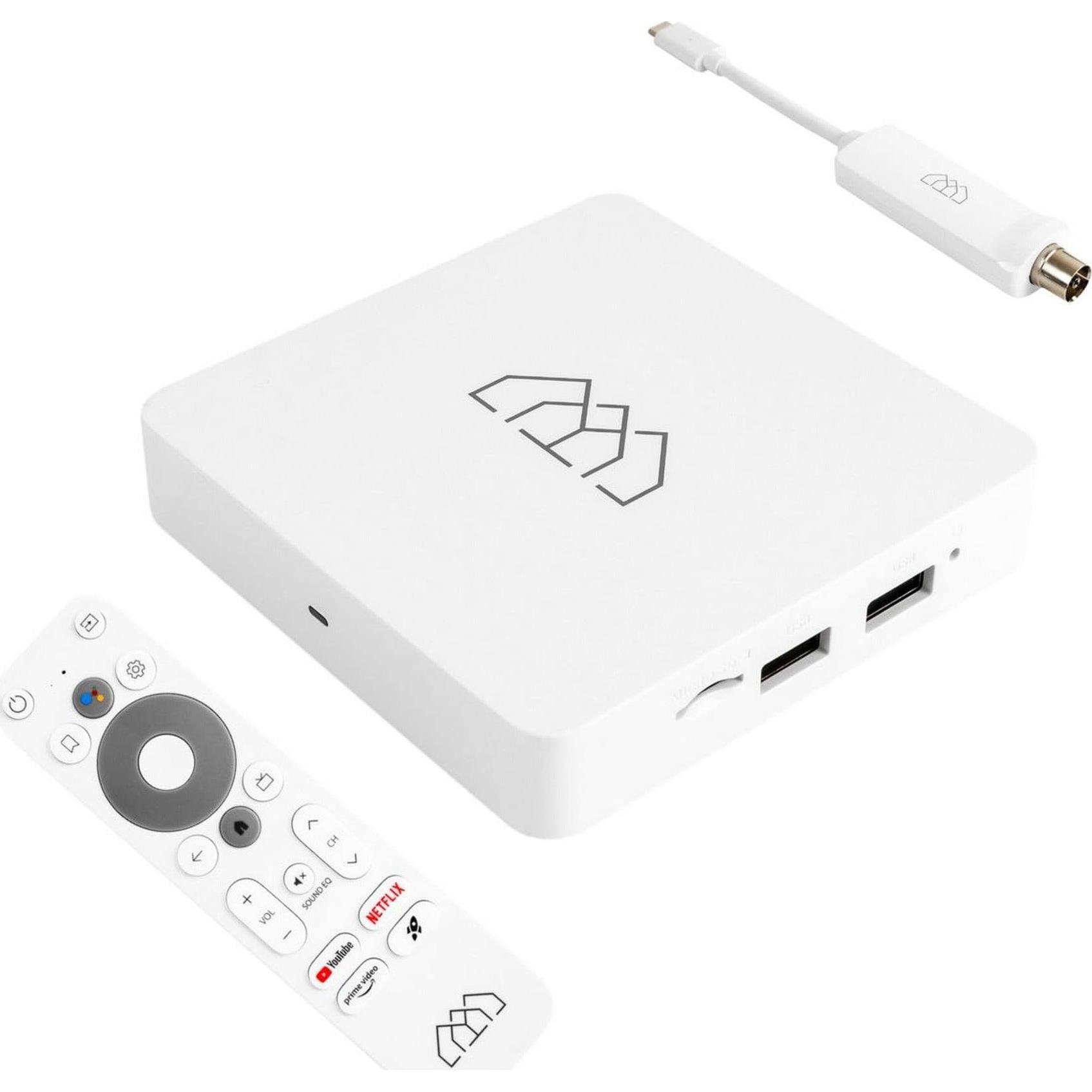 Homatics Android TV Box R 4K Lite Wifi 2GB RAM/8GB ROM + DVB-T2 H.265 Decoder, Streaming Media Player
