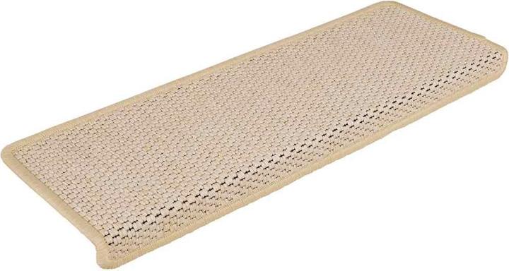 Actual product image vidaXL Step mats Self-adhesive sisal look 30 pieces 65x21x4cm Cream (65 x 21 x 4 cm)