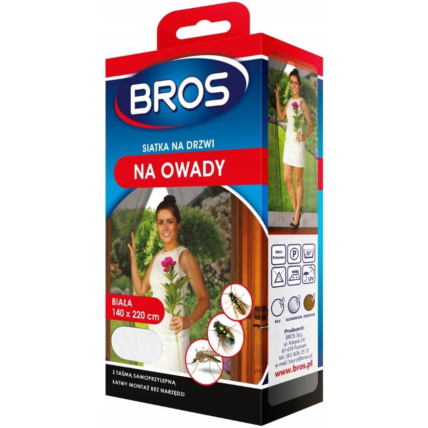 Bros, Fliegengitter, Türtasche 140 x 220 cm weiss (140 x 220 cm)