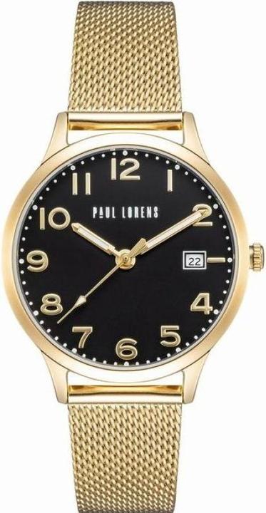Paul Lorens Zegarek Zegarek damski STELLA-PL20000B-1D1 (Montre analogique, 34 mm)