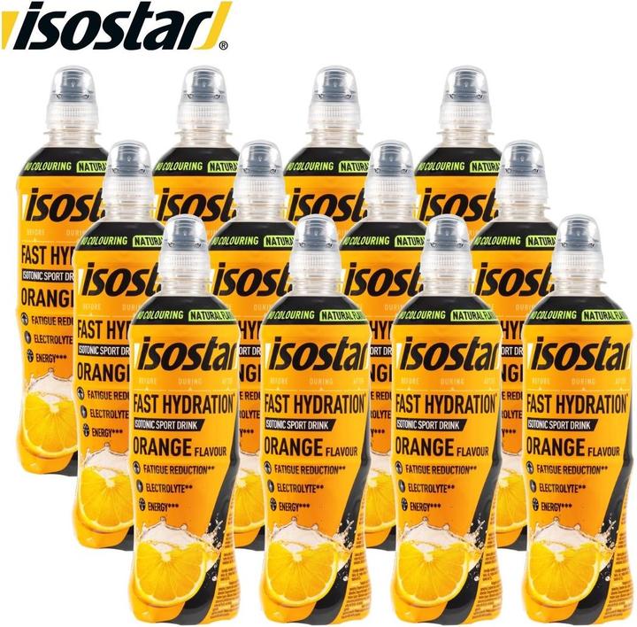 Actual product image Isostar Hydrate&Perform (12 x 500ml) (Orange, 12 x)