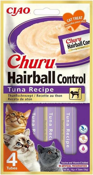Image du produit Inaba Churu Hairball Tuna friandise pour chats - 4x14 g (Senior, 4 pcs, 56 g)