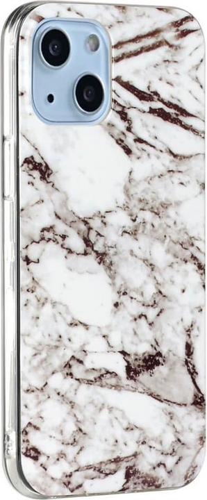 Produktbild Cover-Discount iPhone 14 - Silikon Gummi Case White Marble (Apple iPhone 14)