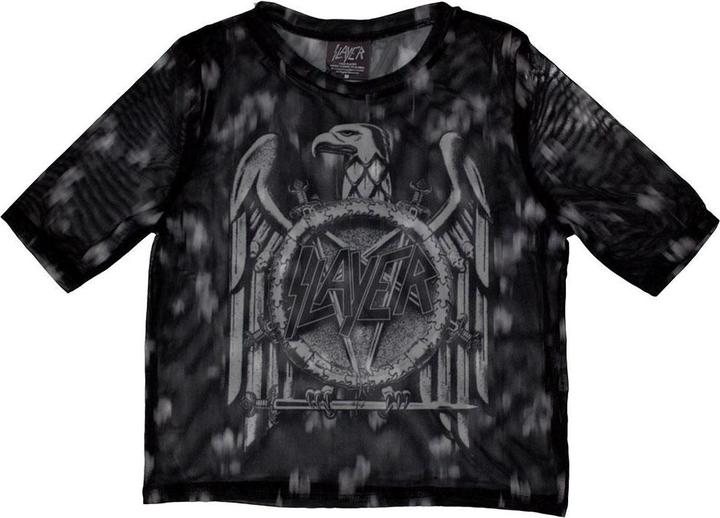 Actual product image Slayer Womens/Ladies Mono Eagle Mesh Crop Top (M)