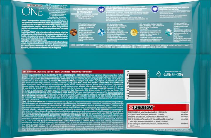 Produktbild Purina ONE Senior (Senior, 4 Stk., 85 g)