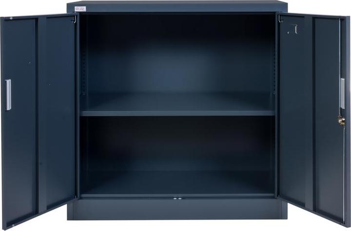 Produktbild Jet-Line Aktenschrank KIEW dunkelgrau-anthrazit knock-down 90x40x90cm (90 x 40 x 90 cm)