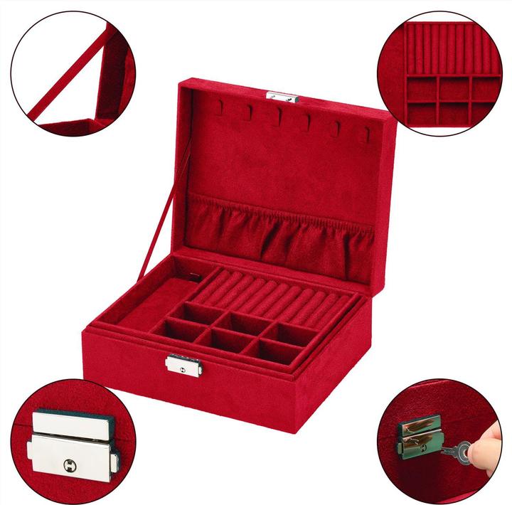Produktbild Intirilife Schmuckschatulle in Rot