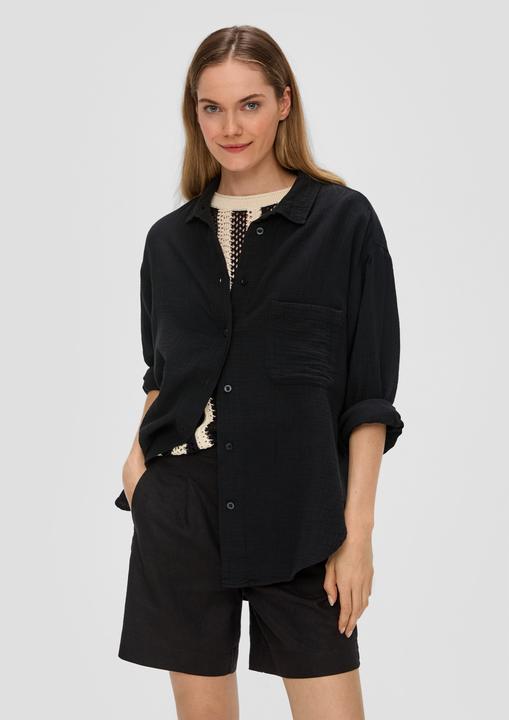 Produktbild s.Oliver Bluse Musselinbluse im Oversized Fit (L)