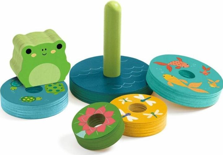 Actual product image Djeco Puzz & Stack Rainbow