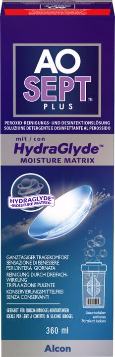 Immagine prodotto AOSept HydraGlyde, soluzione detergente e disinfettante al perossido, 360 ml (Sistema perossido, 360 ml)