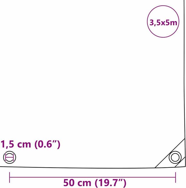 Produktbild vidaXL Planenschutz (3.50 x 5 m)
