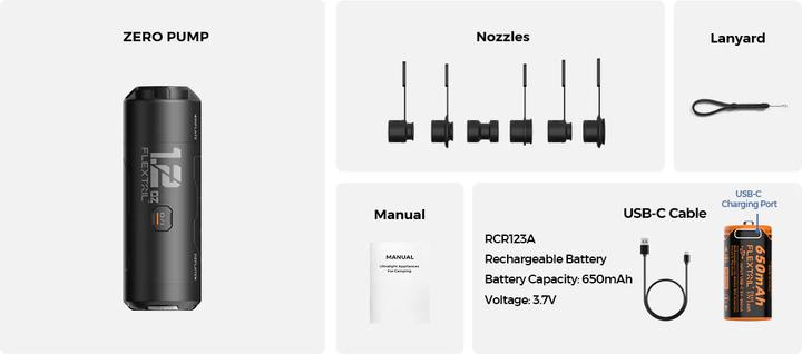Actual product image Flextailgear Zero Pump