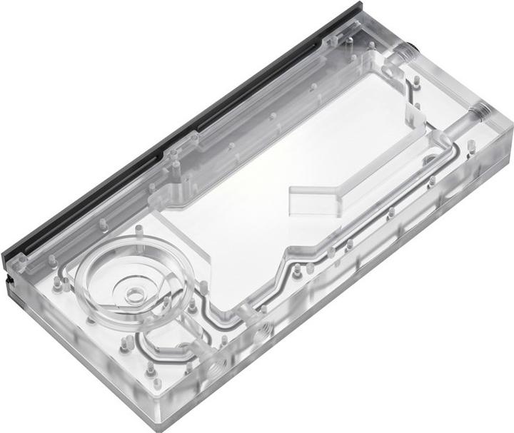 Actual product image Phanteks R260C Reservoir - transparent acrylic backplate, D5, DRGB-LED - black