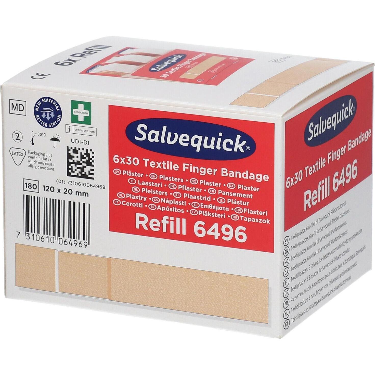 Thumbnail - Salvequick, Erste Hilfe Set, Fingerverband elastisch Refill 6496 (Erste Hilfe Set Zubehör)