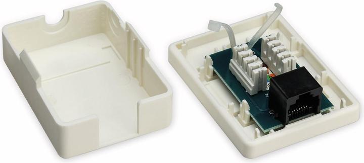 Actual product image Goobay 4040849776328 RJ-45 White socket outlet
