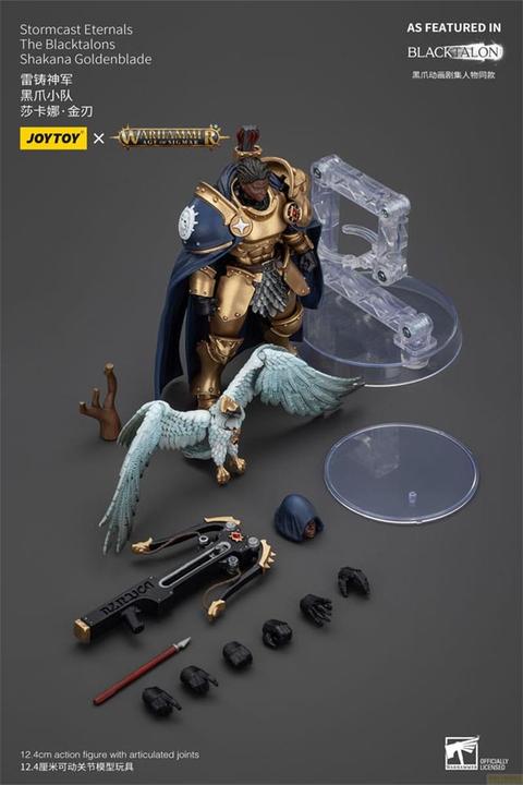Produktbild Joy Toy Warhammer Age of Sigmar Actionfigur Stormcast Eternals The Blacktalons Shakana Goldenblade 20 cm
