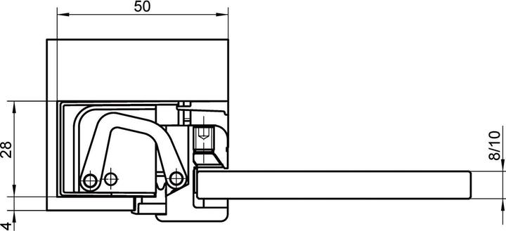 Produktbild Simonswerk Objektbänder TECTUS Glas TEG 310 2D 80