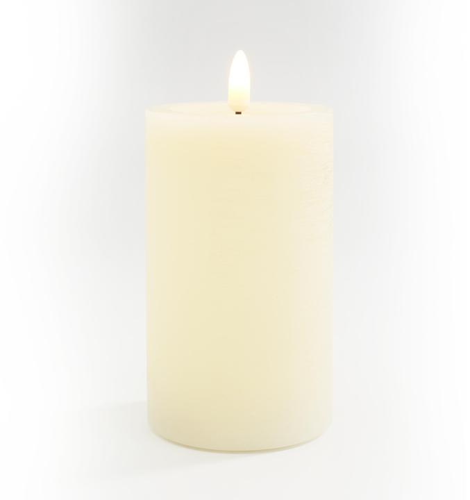 Produktbild VBS LED-Echtwachs Kerze "12,5 x 7,5 cm", mit Timer 6/18 Std.