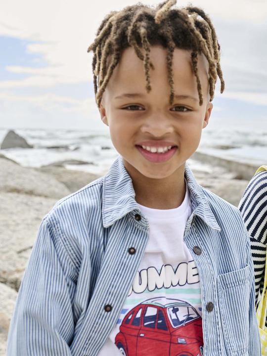 Actual product image Vertbaudet Gestreiftes Jungen Overshirt (140)