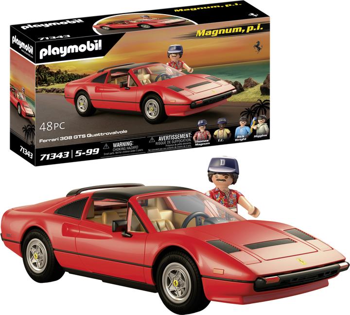 Actual product image Playmobil Magnum, p.i. Ferrari 308 GTS Quattrovalvole (71343)