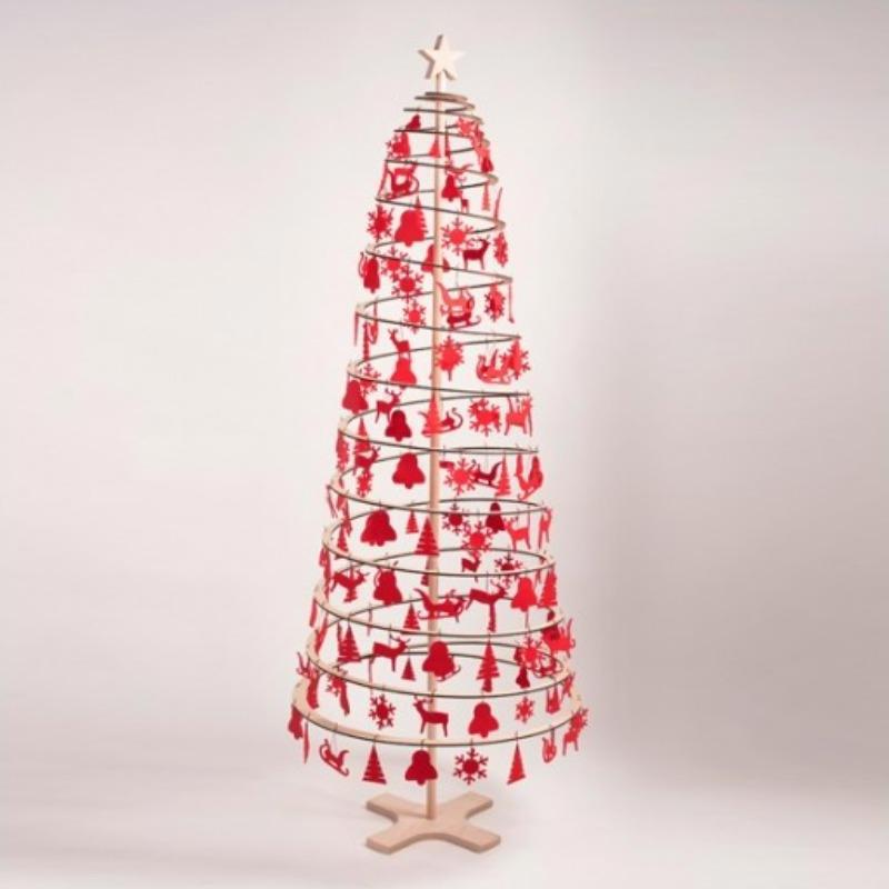 Thumbnail - Spira Christmas Tree, Christbaumschmuck, SPIRA SLIM Filz-Combo STAR (155 -teilig)