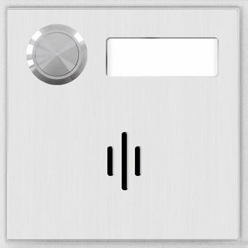 Productafbeelding Telecom Behnke Behnke module microfoon ovaal in het midden + 1 knop, 20-3113-BS