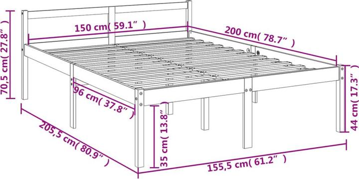 Image du produit vidaXL Seniorenbett (150 x 200 cm)