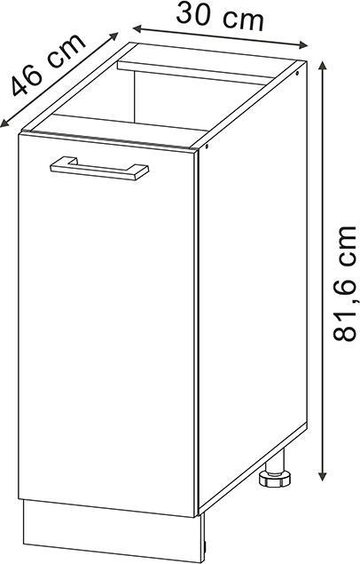 Actual product image Vicco R-Line (30 x 46 x 81.5 cm)