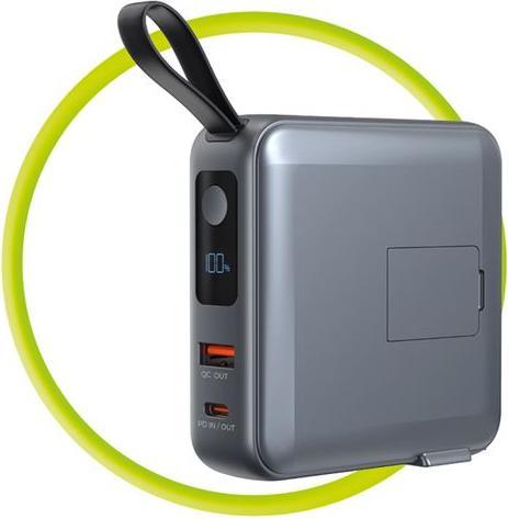 Image du produit Mobile Origin Powerbank & Travel Charger Lightning/USB-C Cable MagSafe/AW/iPhone Compatible grey Powerbank - G... (10000 mAh)