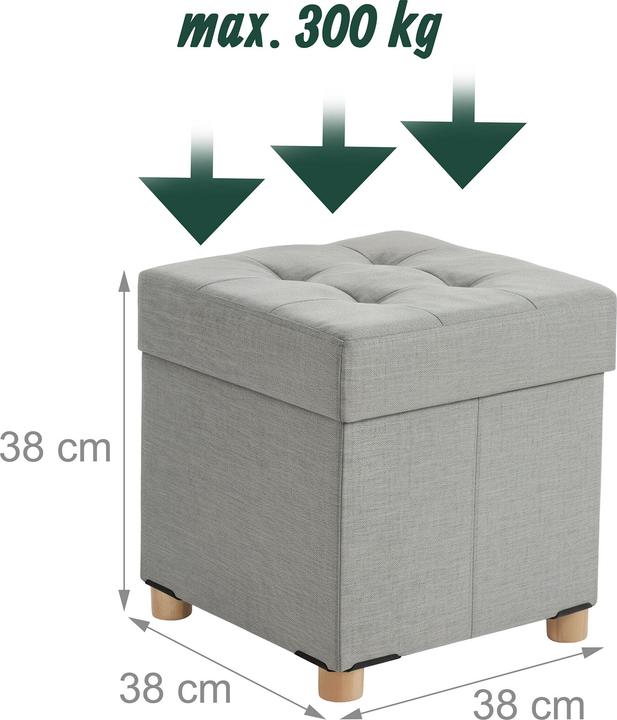 Actual product image Relaxdays Hocker mit Stauraum