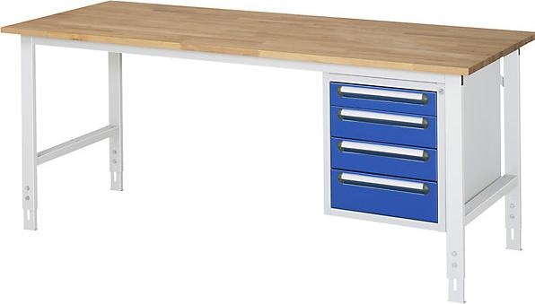 Produktbild RAU Werkbänke Arbeitstisch Tom K Modell 07 2000 x 800 mm (200 cm, 80 cm)