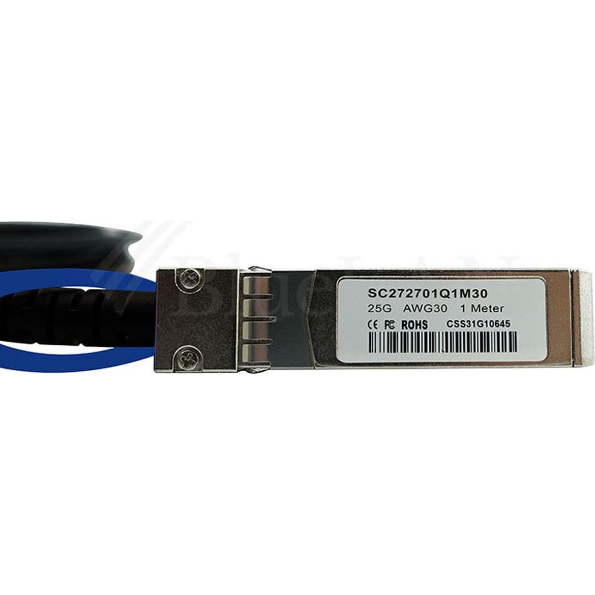 Thumbnail - CBO Arista CAB-S-S-25G-50CM kompatibles BlueLAN DAC SFP28 SC272701Q0.5M30, Transceiver, Schwarz