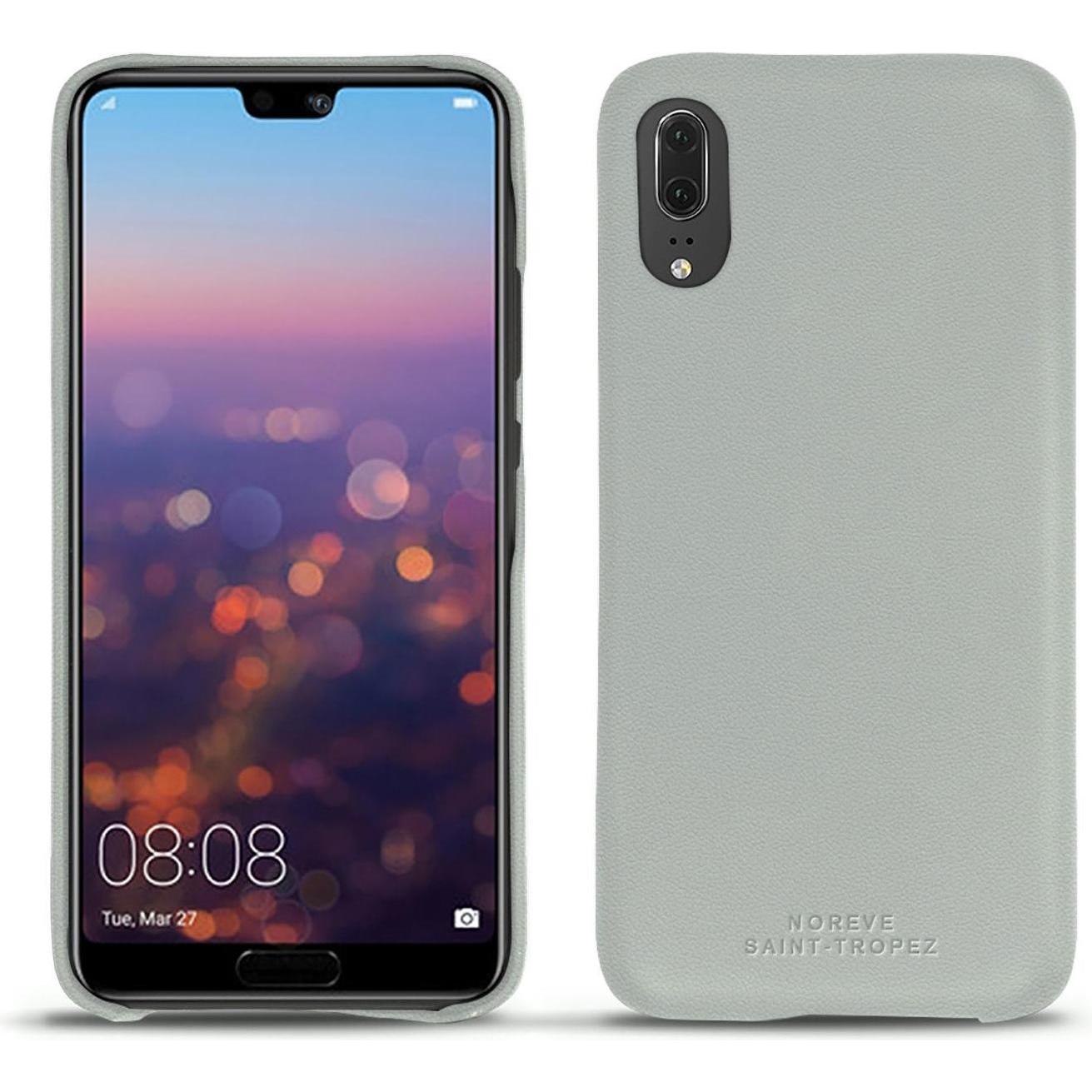 Noreve Lederschutzhülle (Huawei P20), Smartphone Hülle, Grau